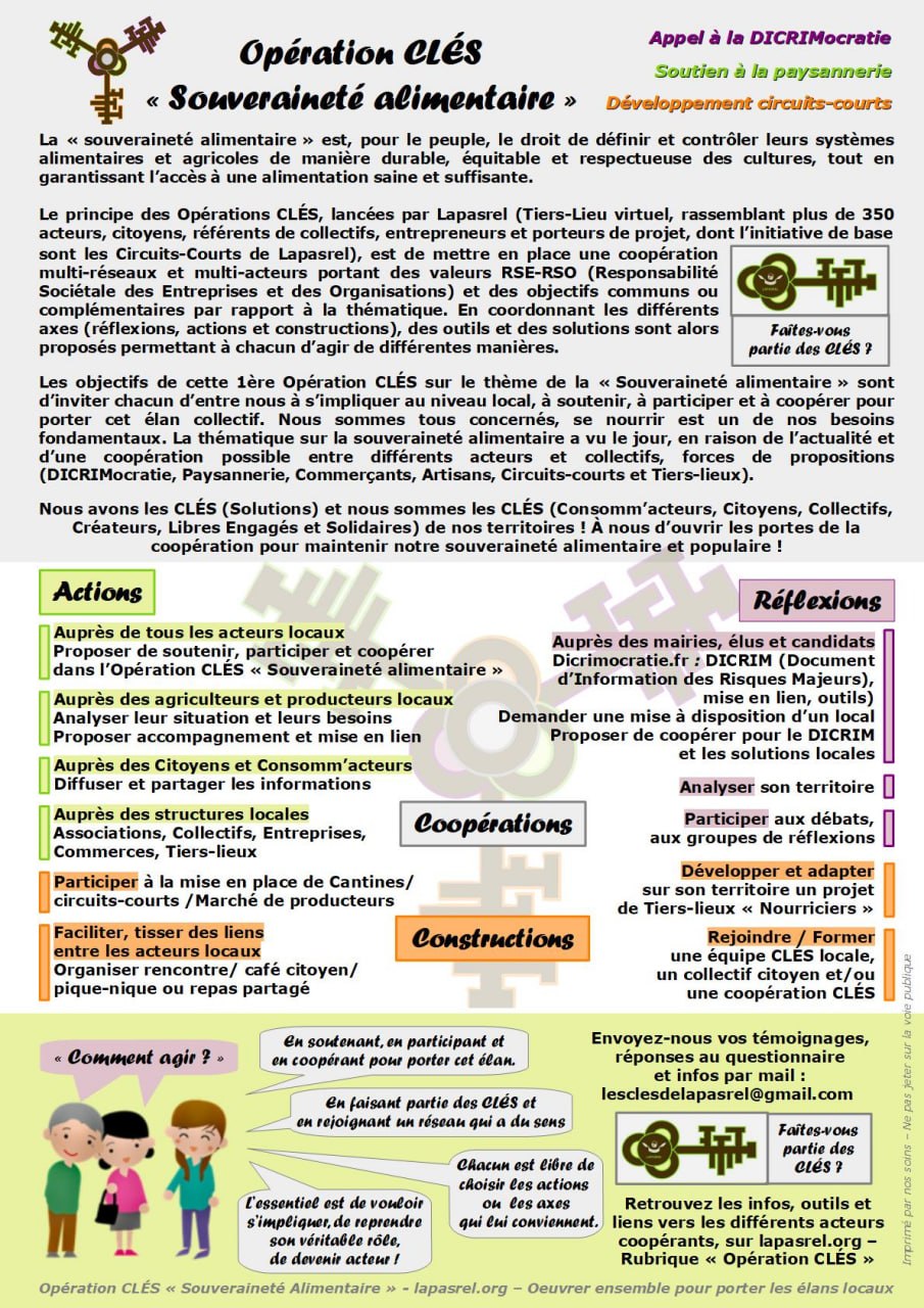 miniature Opération CLÉS Souveraineté alimentaire
